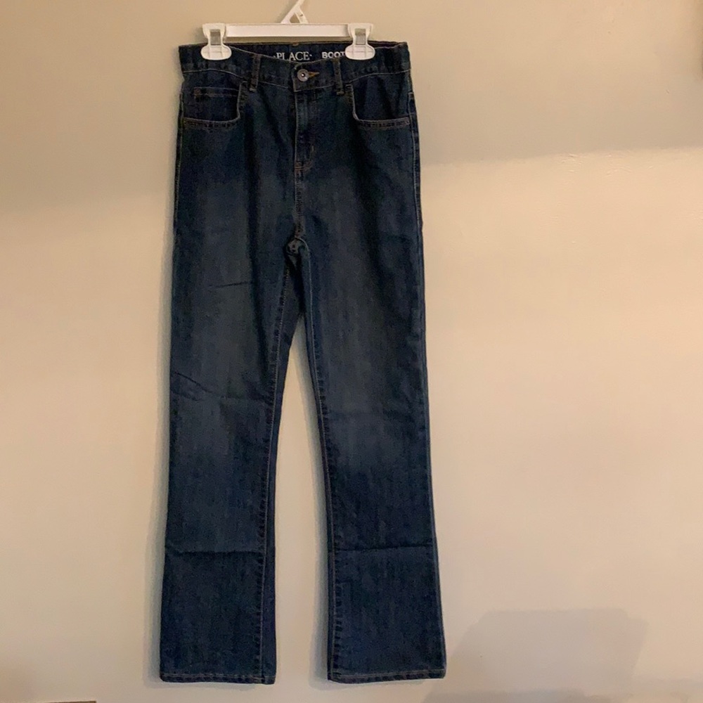 Dark blue jeans